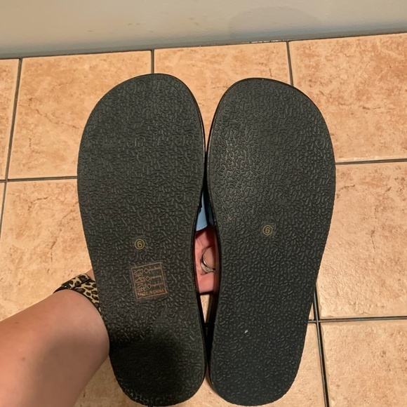 Nasty Gal Platform Buckle Sandals Blue & Black size 8 - Picture 7 of 11